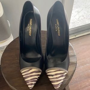 Saint Laurent Janis 105 Escarpin Cap Toe